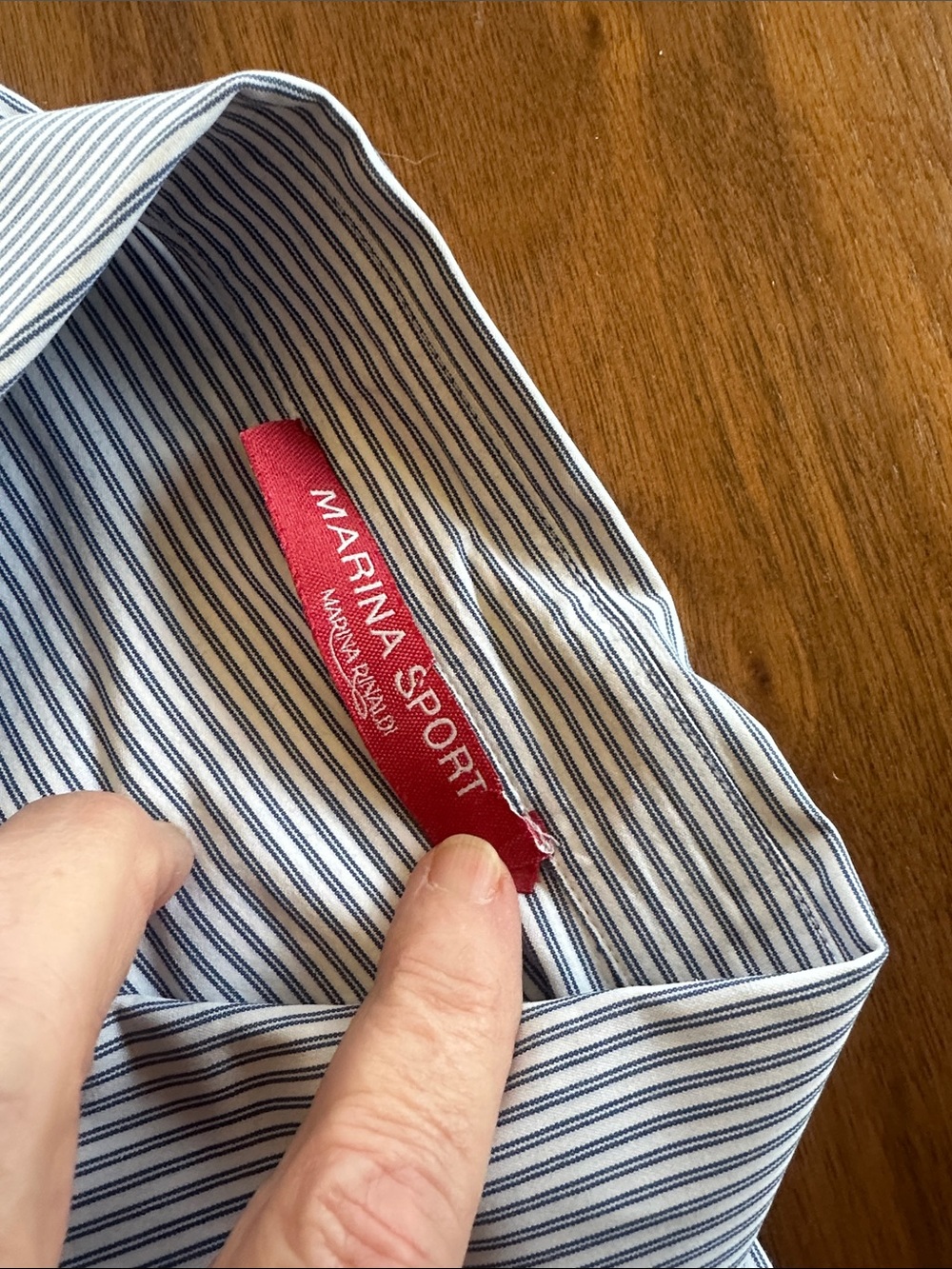 MARINA RINALDI Pinstripe Shirt - Picture 2 of 6